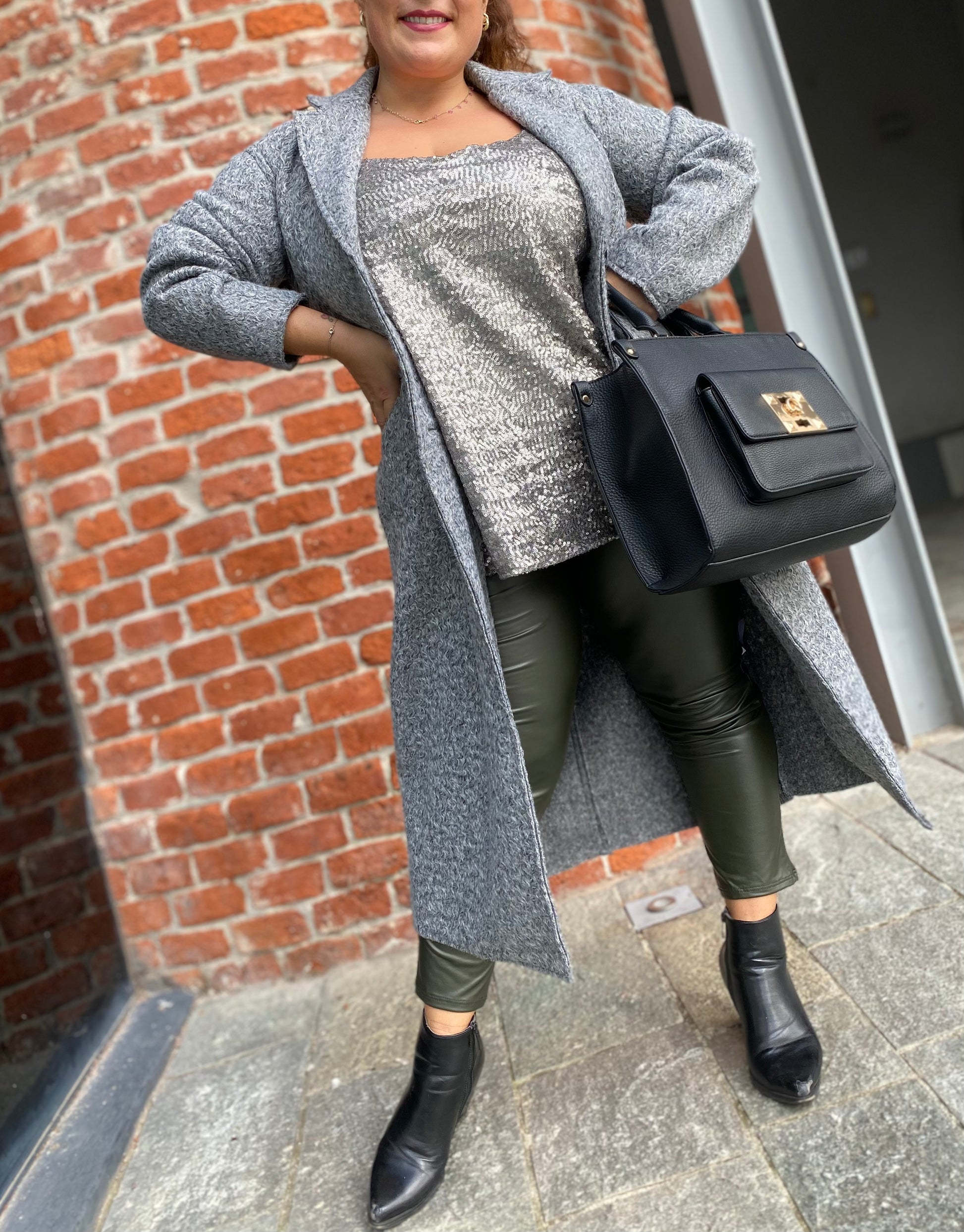 Leggings ecopelle curvy