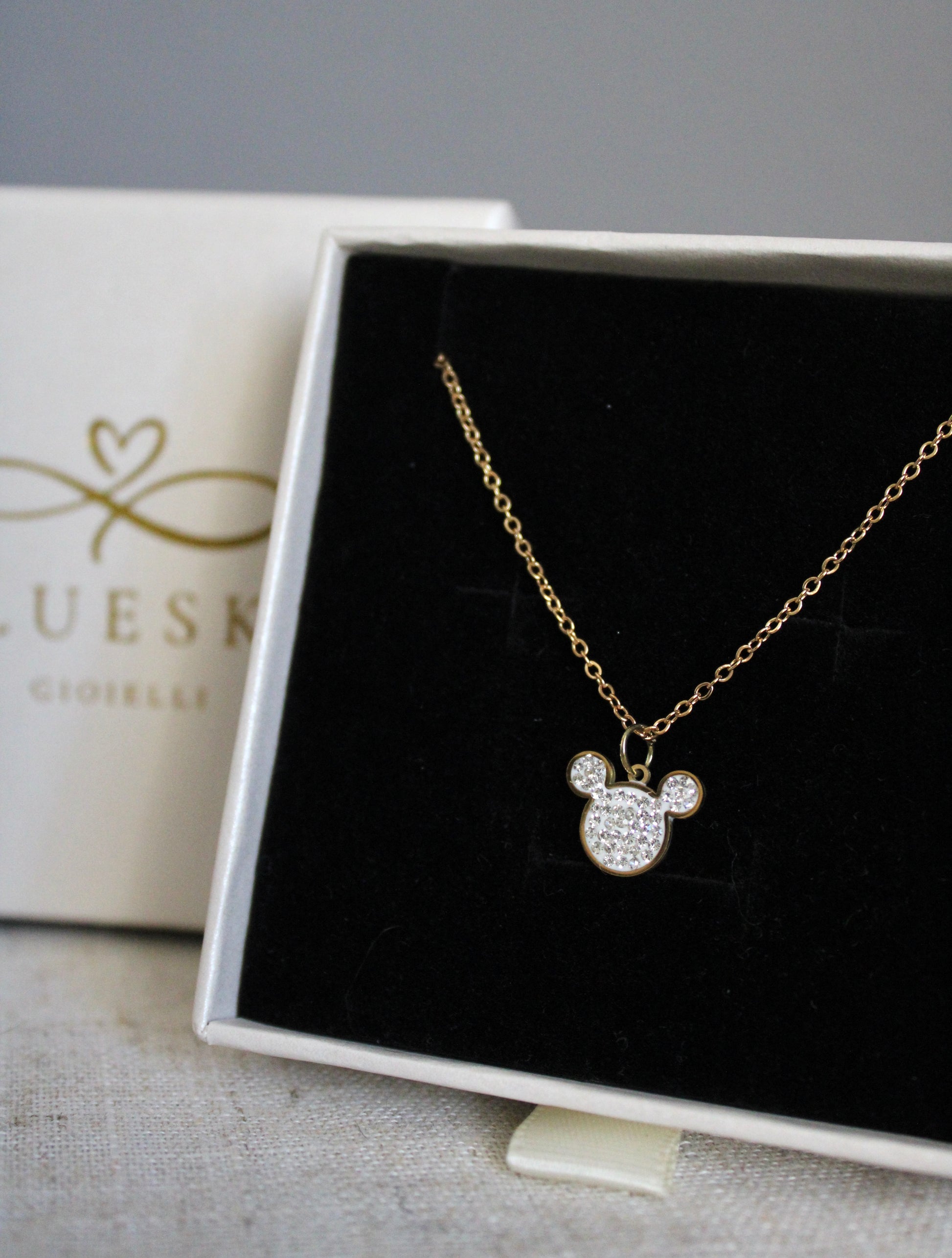 Collana topolino strass