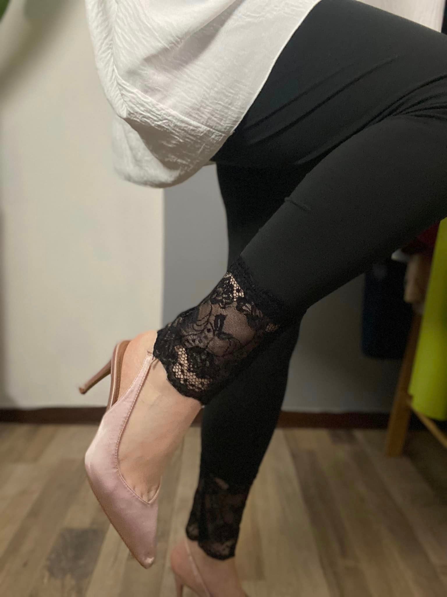 Leggings pizzo