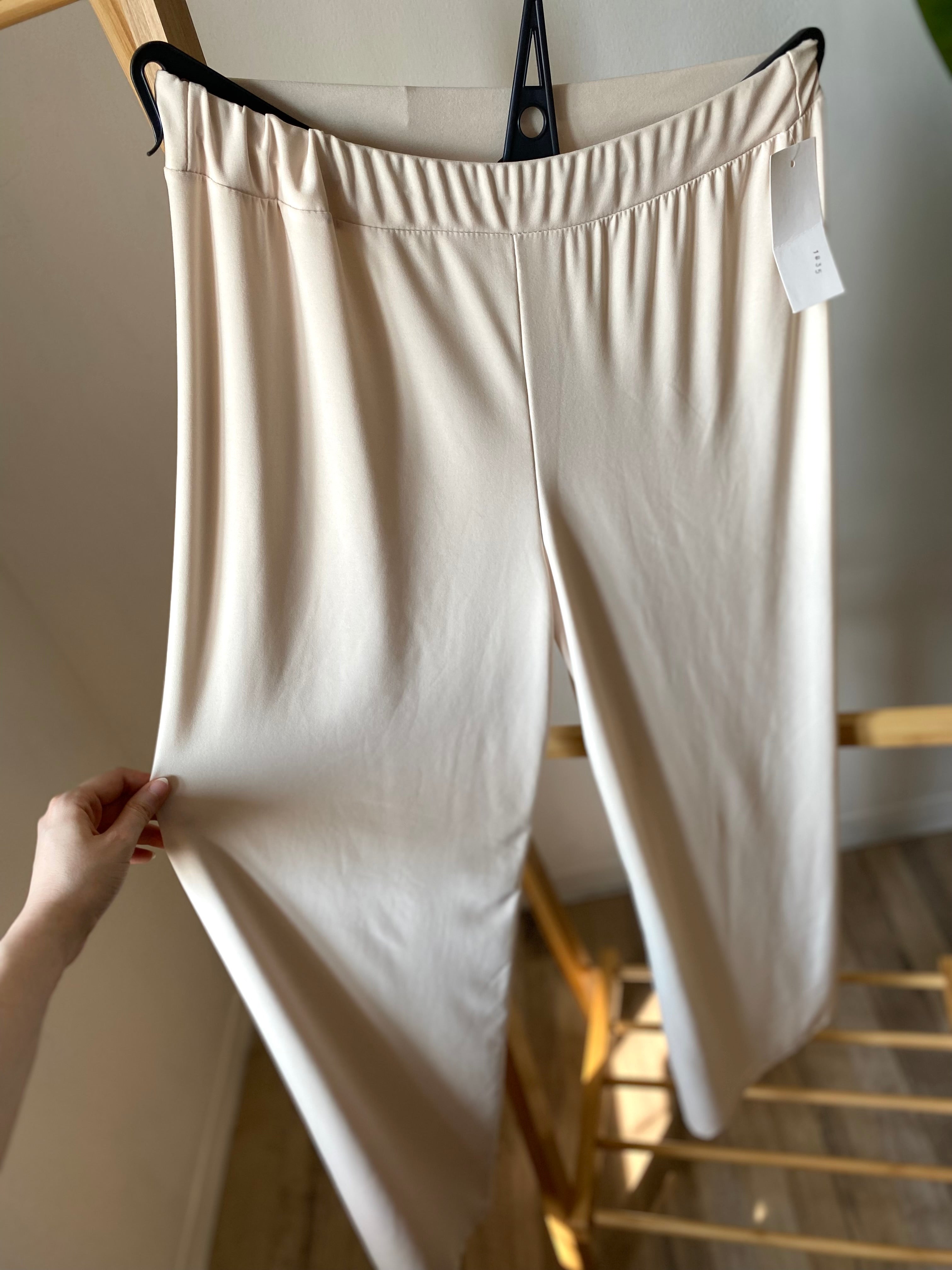 Panta basic taglie comode in viscosa