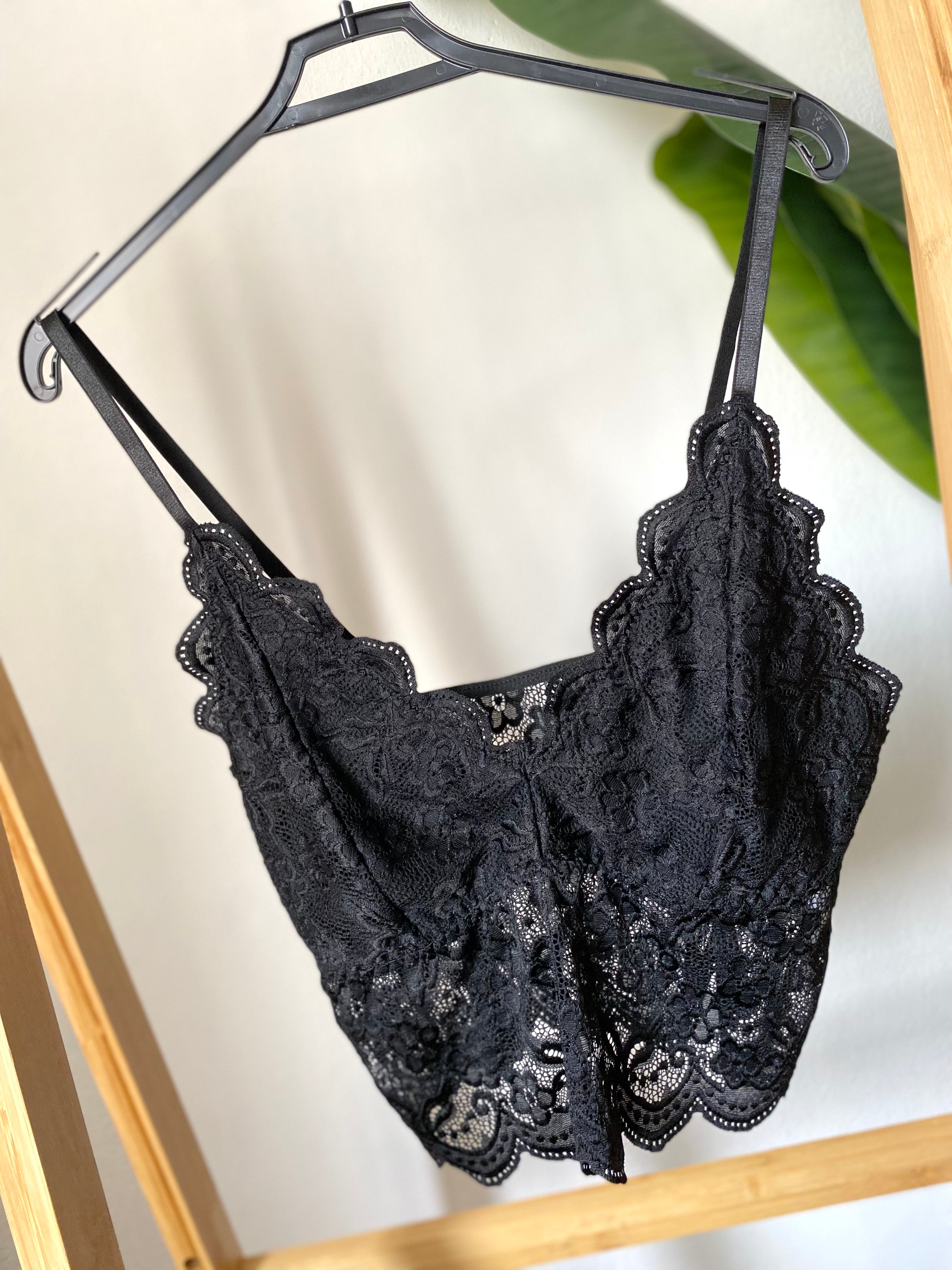 Top bralette pizzo taglia comoda