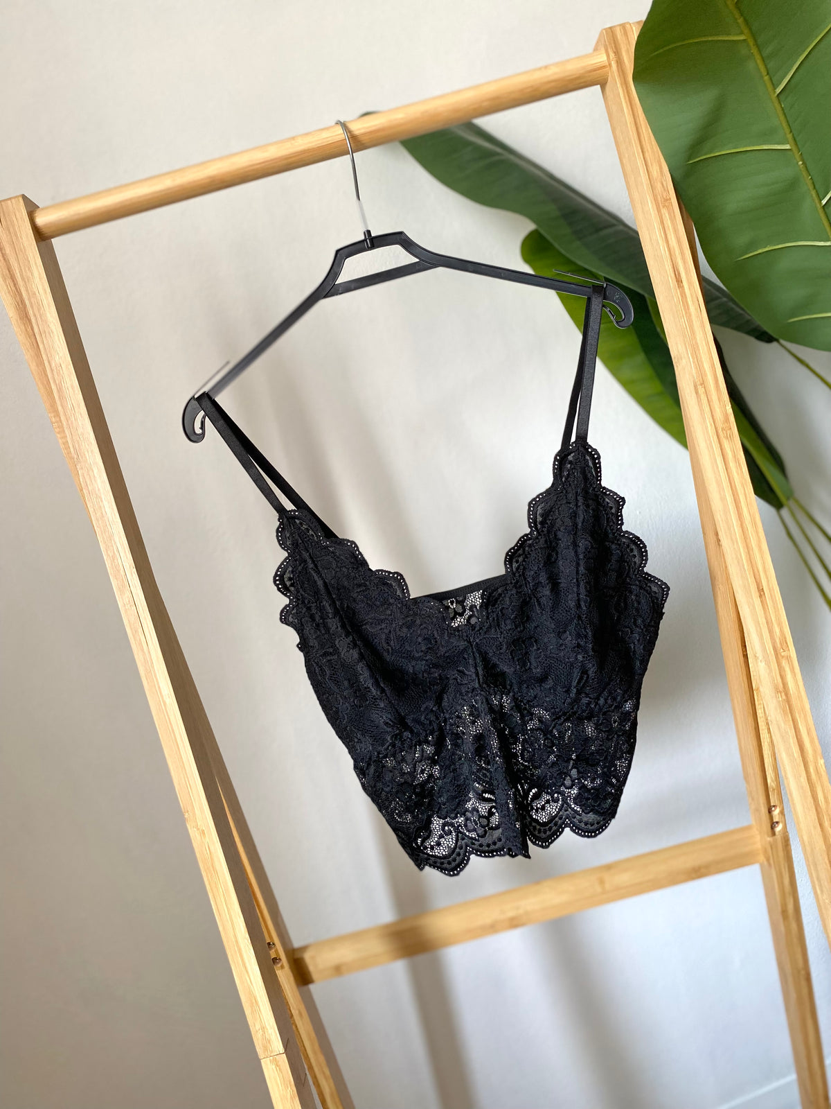 Top bralette pizzo taglia comoda