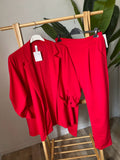 Tailleur manica arricciata