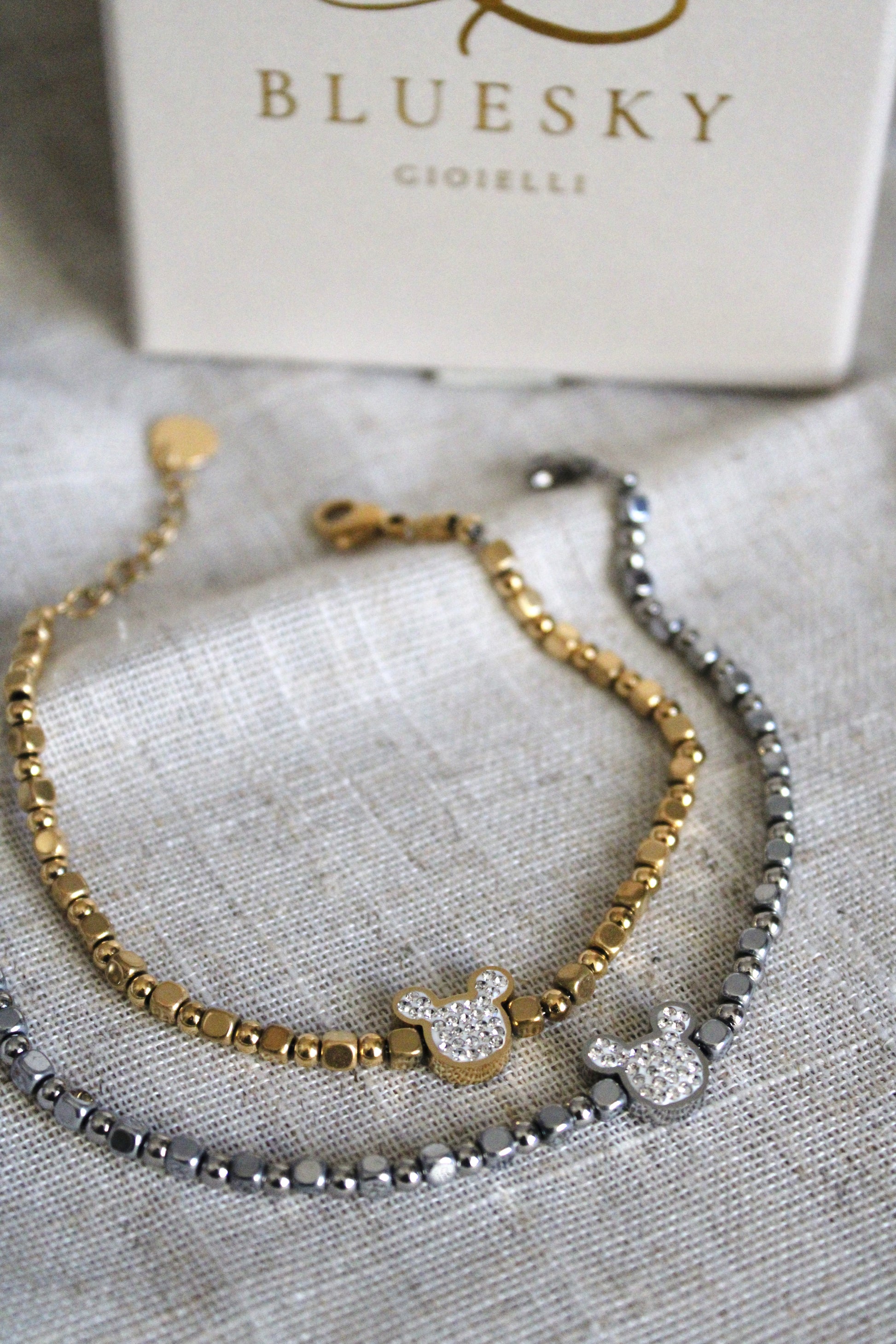 Bracciale topolino strass