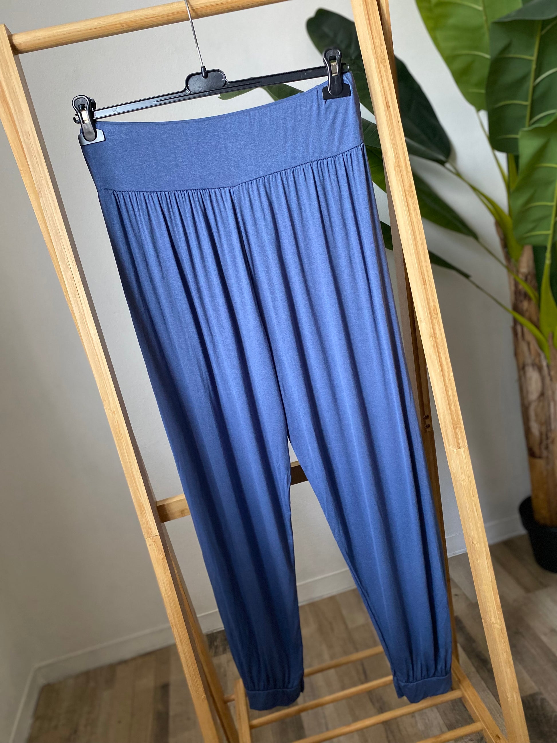 Maxi pantalone fascia polsino
