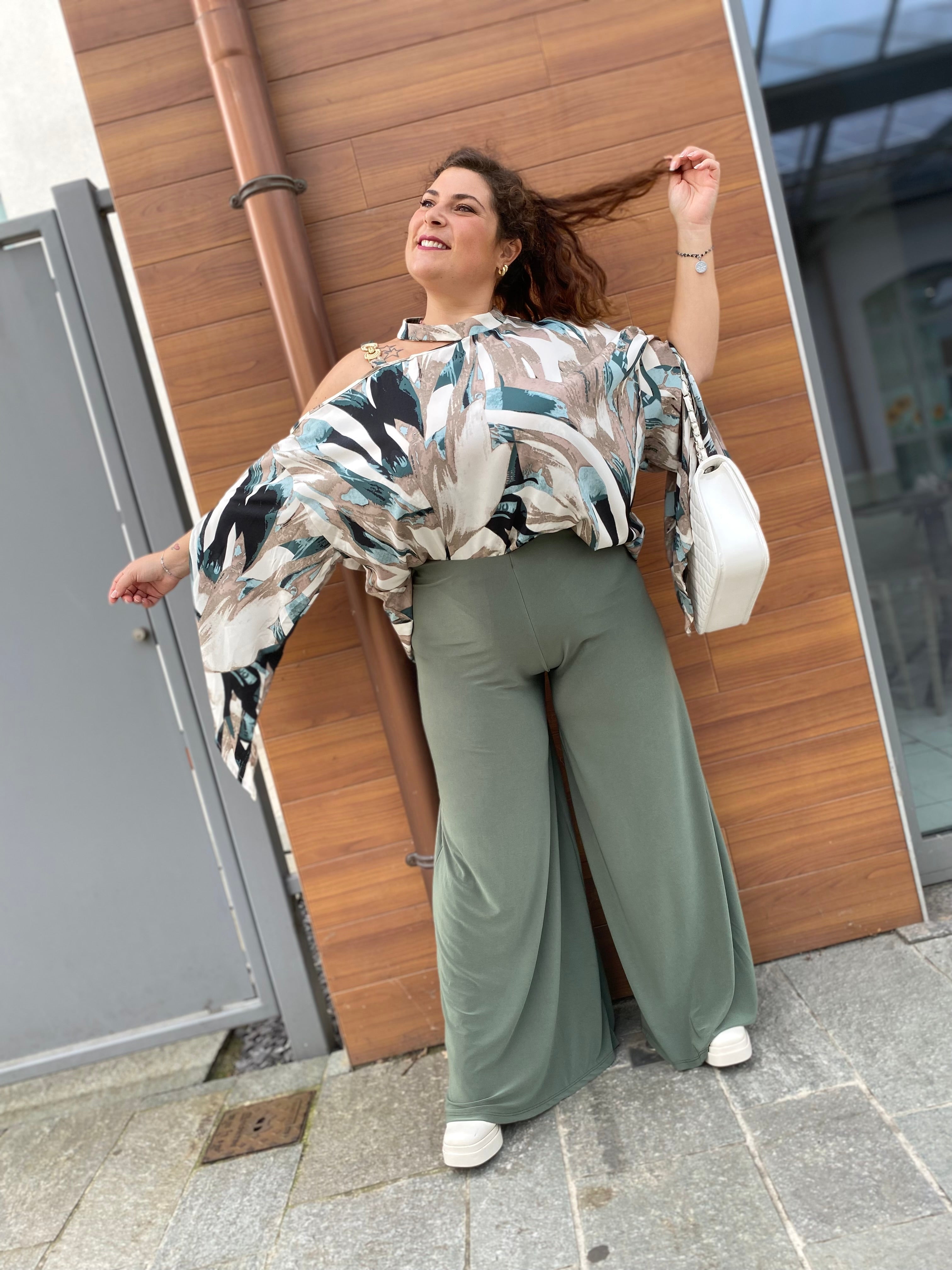 Maxi pantalone fluido