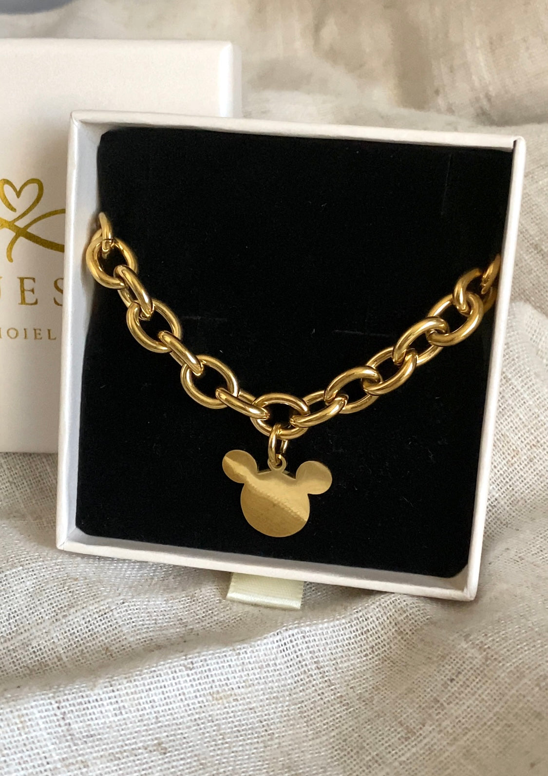 Bracciale maxi catena topolino
