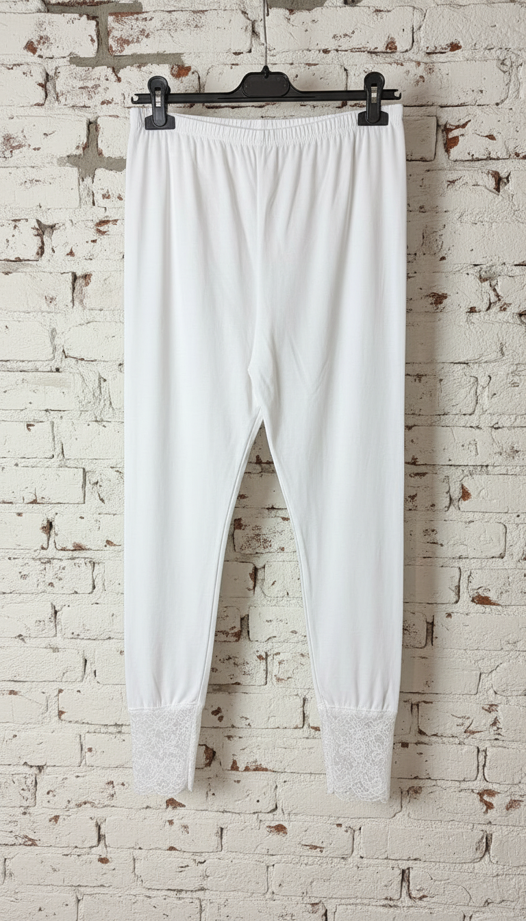 Leggings fondo pizzo curvy donna