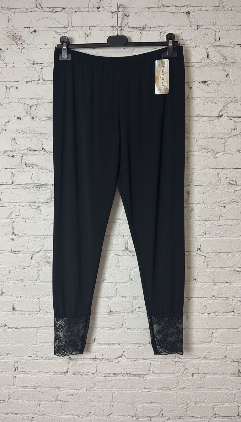 Leggings fondo pizzo curvy donna