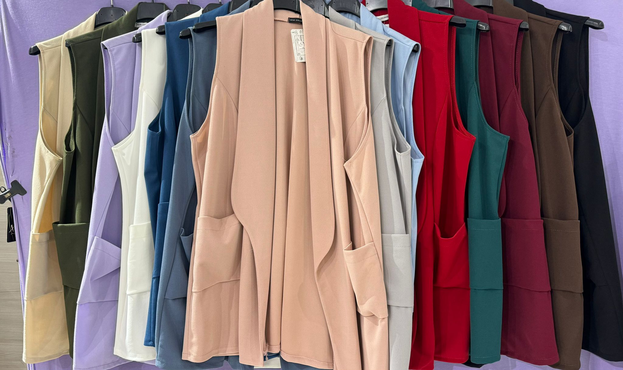 Gilet curvy tasconi oversize