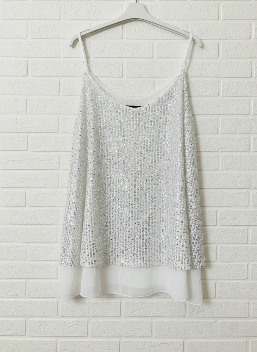 Maxi top paillettes sbrilluccico curvy