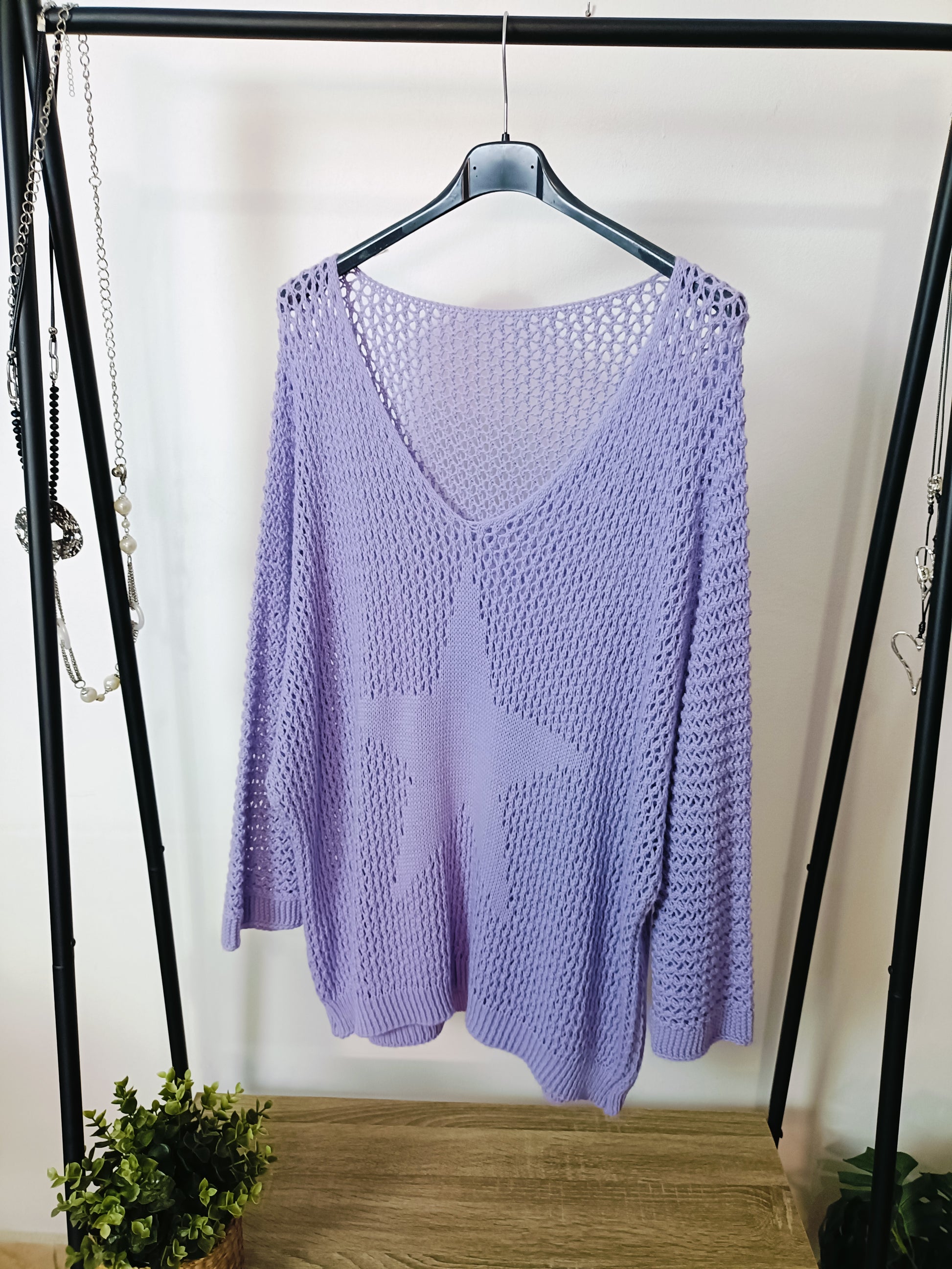 Maglia curvy Lavanda