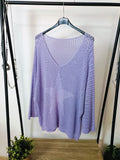 Maglia curvy Lavanda