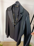 Blazer curvy raso