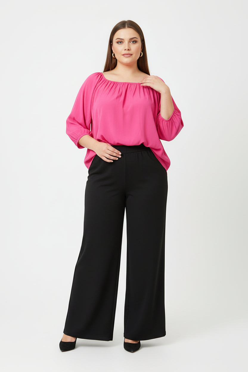 Blusa scollo barca OVERSIZE