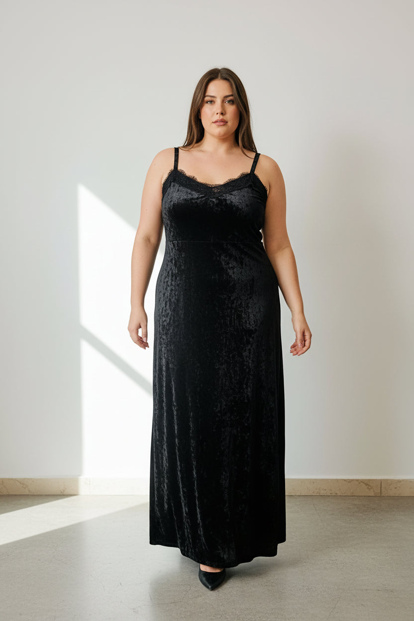 Tubino lucido con pizzo