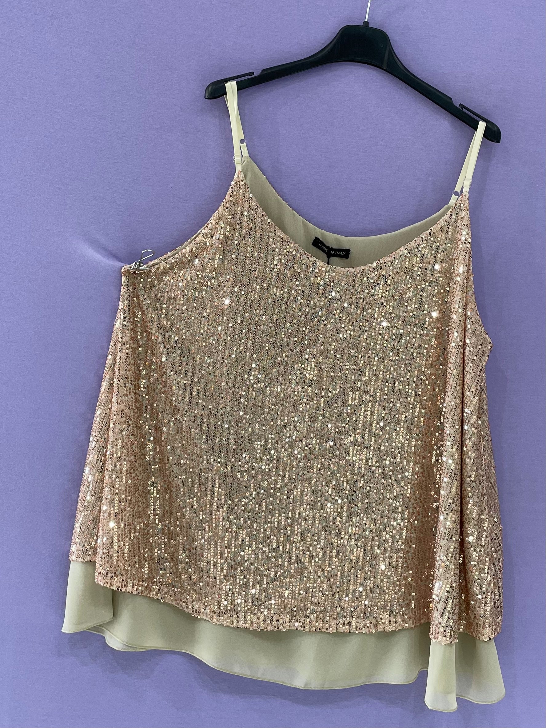 Maxi top paillettes curvy