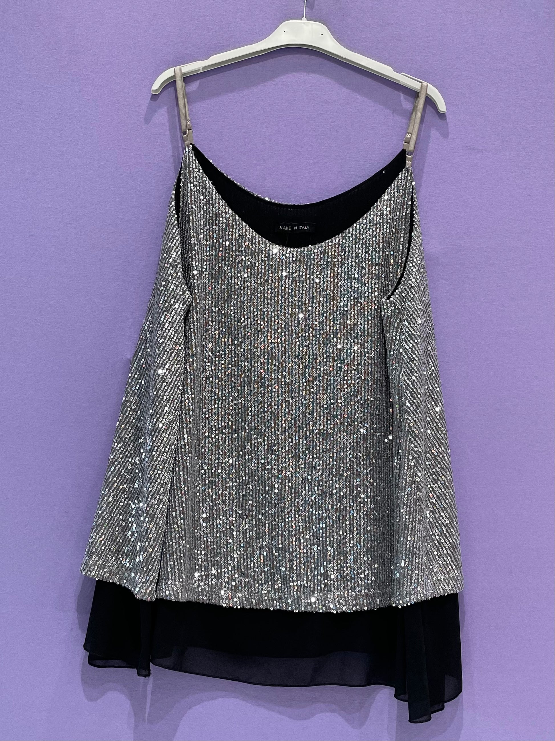 Maxi top paillettes curvy