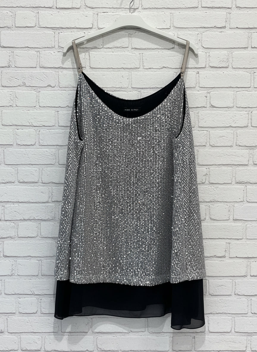 Maxi top paillettes sbrilluccico curvy