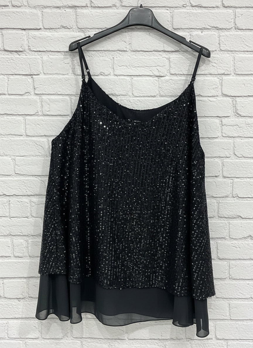 Maxi top paillettes sbrilluccico curvy
