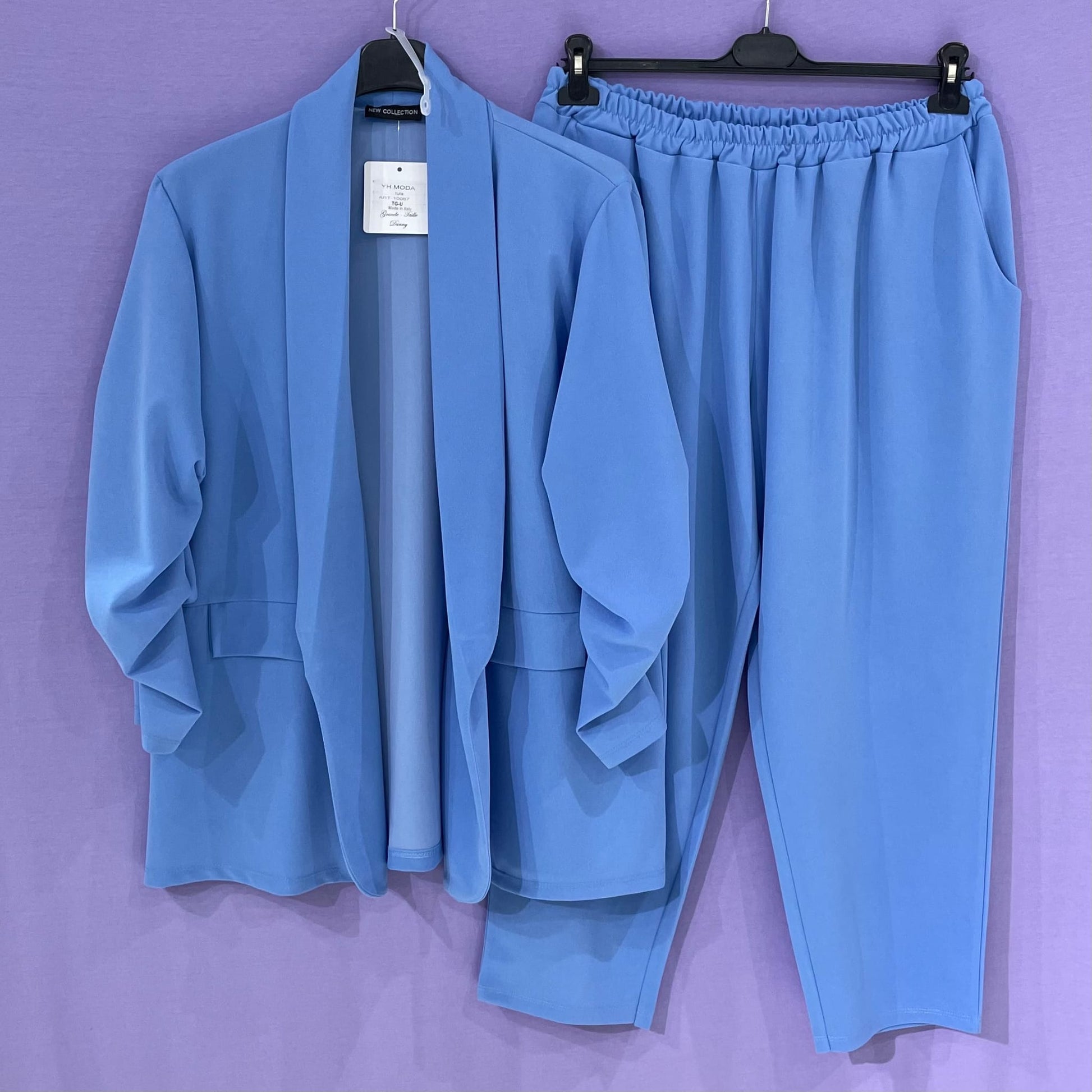 Completo curvy manica arricciata