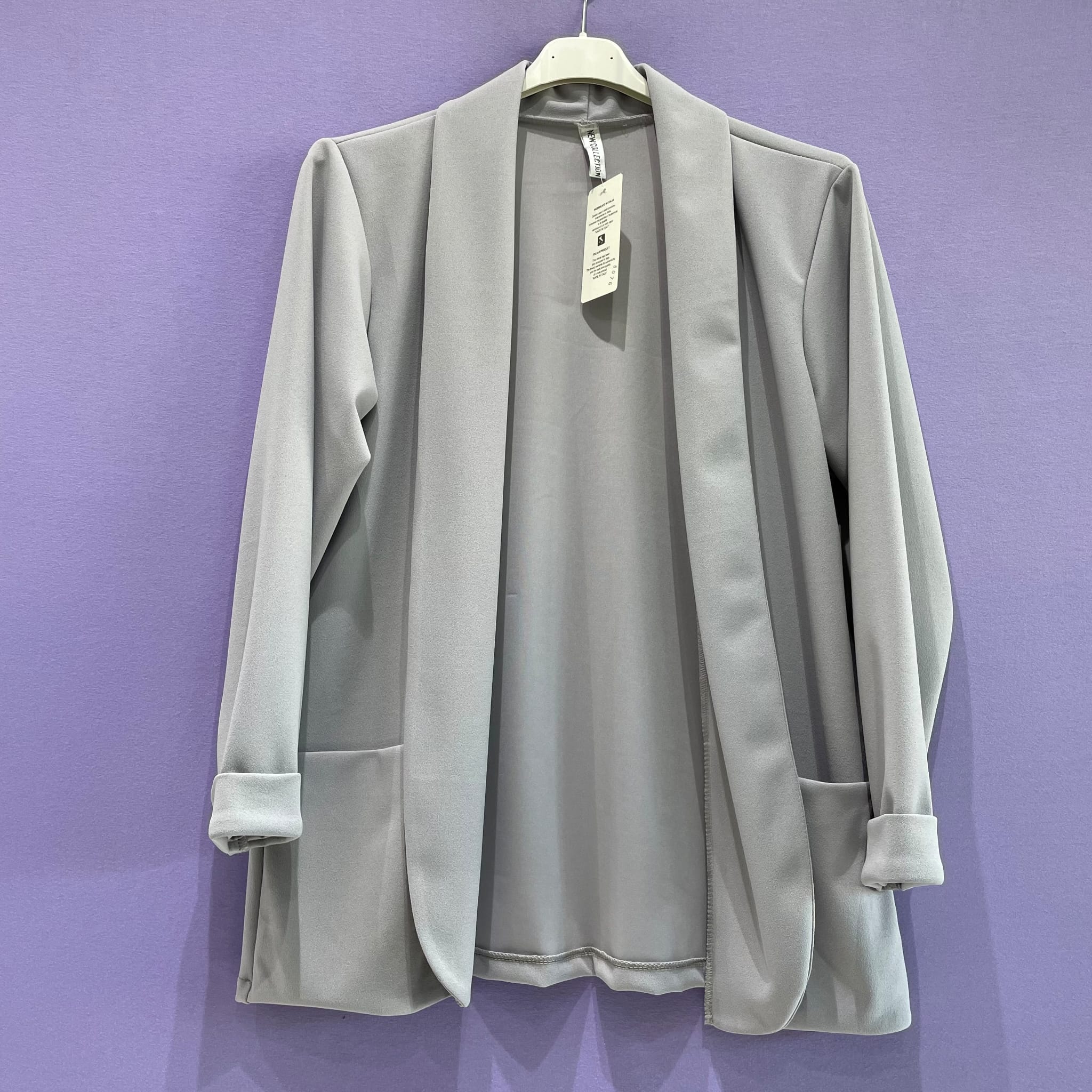 Blazer curvy manica dritta taglie comode