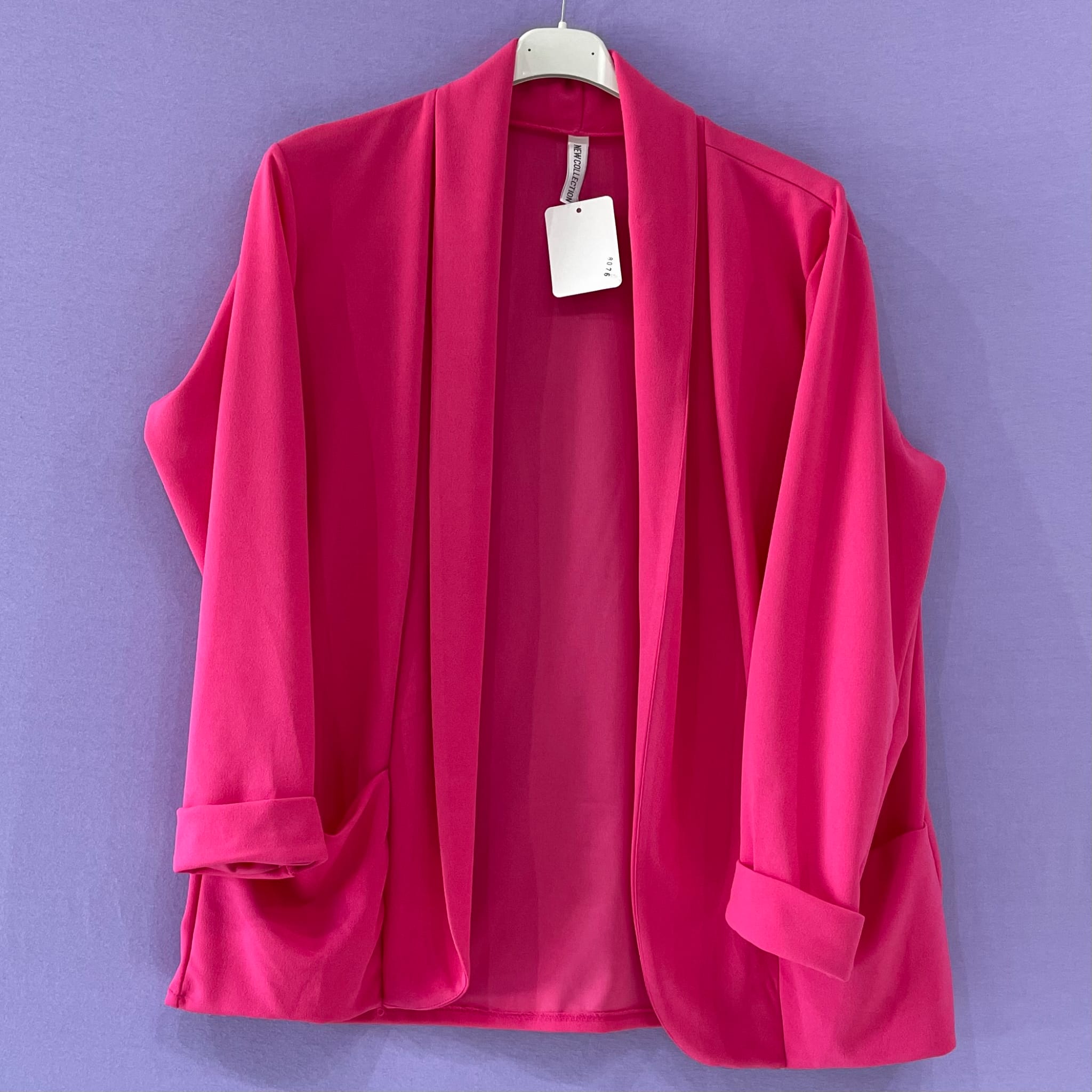 Blazer curvy manica dritta taglie comode