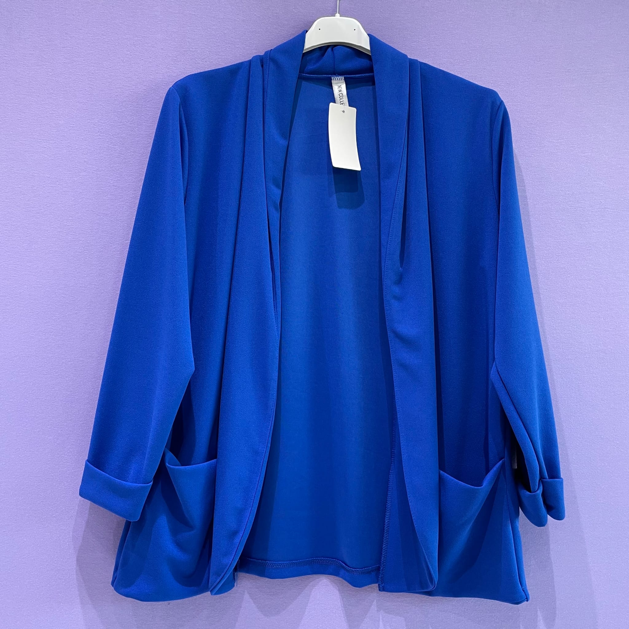 Blazer curvy manica dritta taglie comode