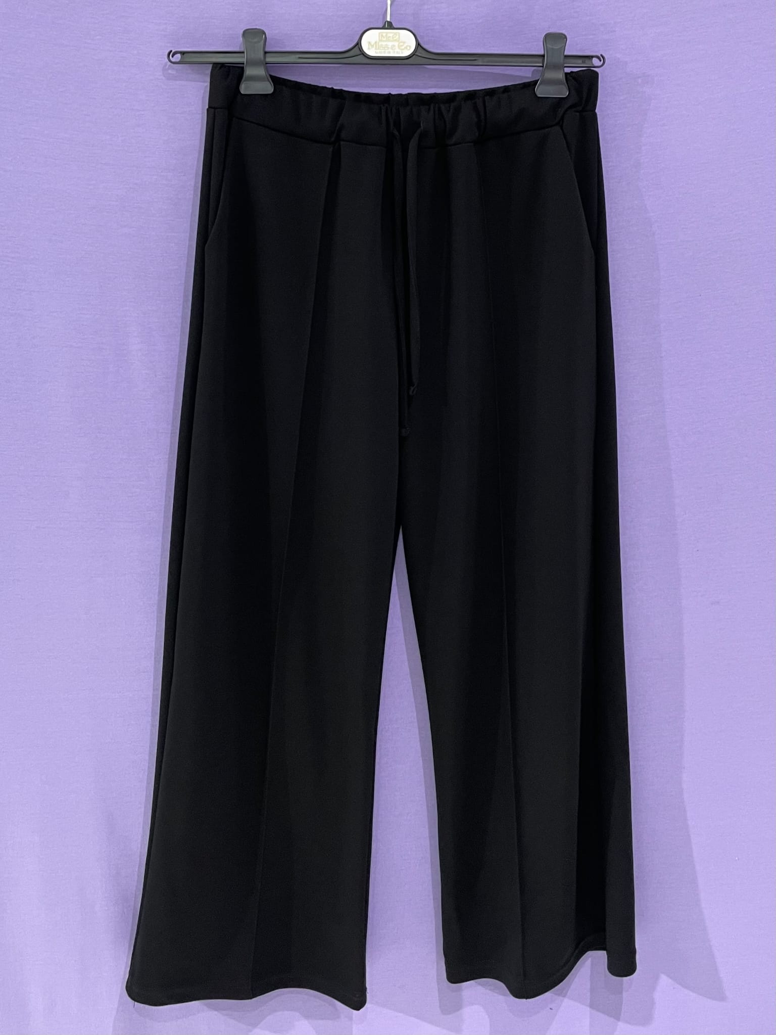 Maxi pantalone laccio elasticizzato curvy