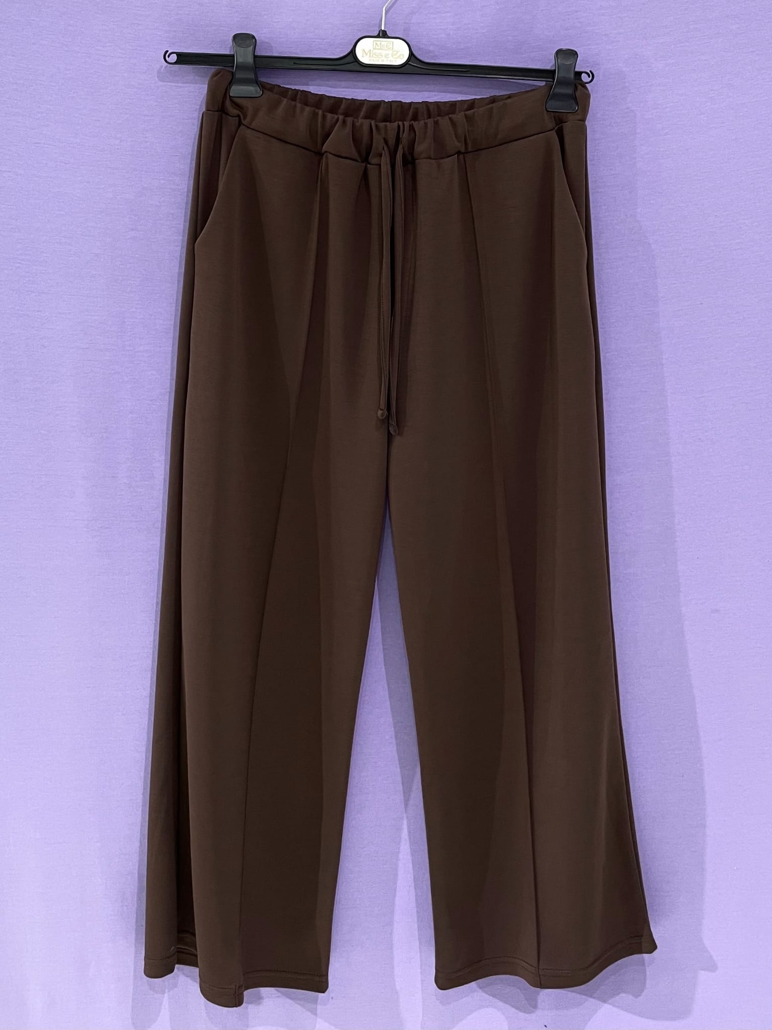 Maxi pantalone laccio elasticizzato curvy