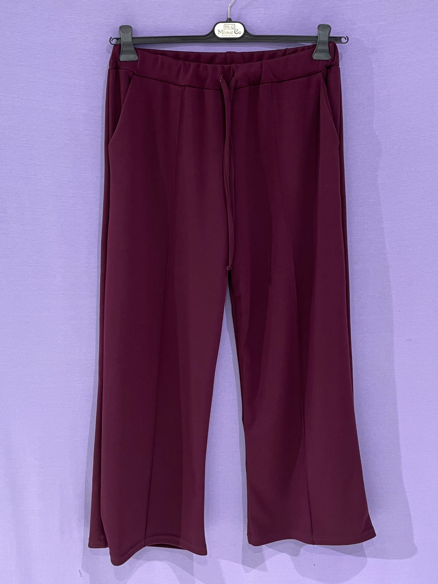 Maxi pantalone laccio elasticizzato curvy