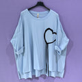 Maxi maglia Heart curvy