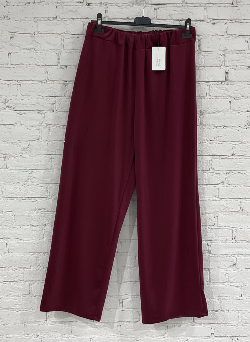 Maxi pantalone ciniglia curvy