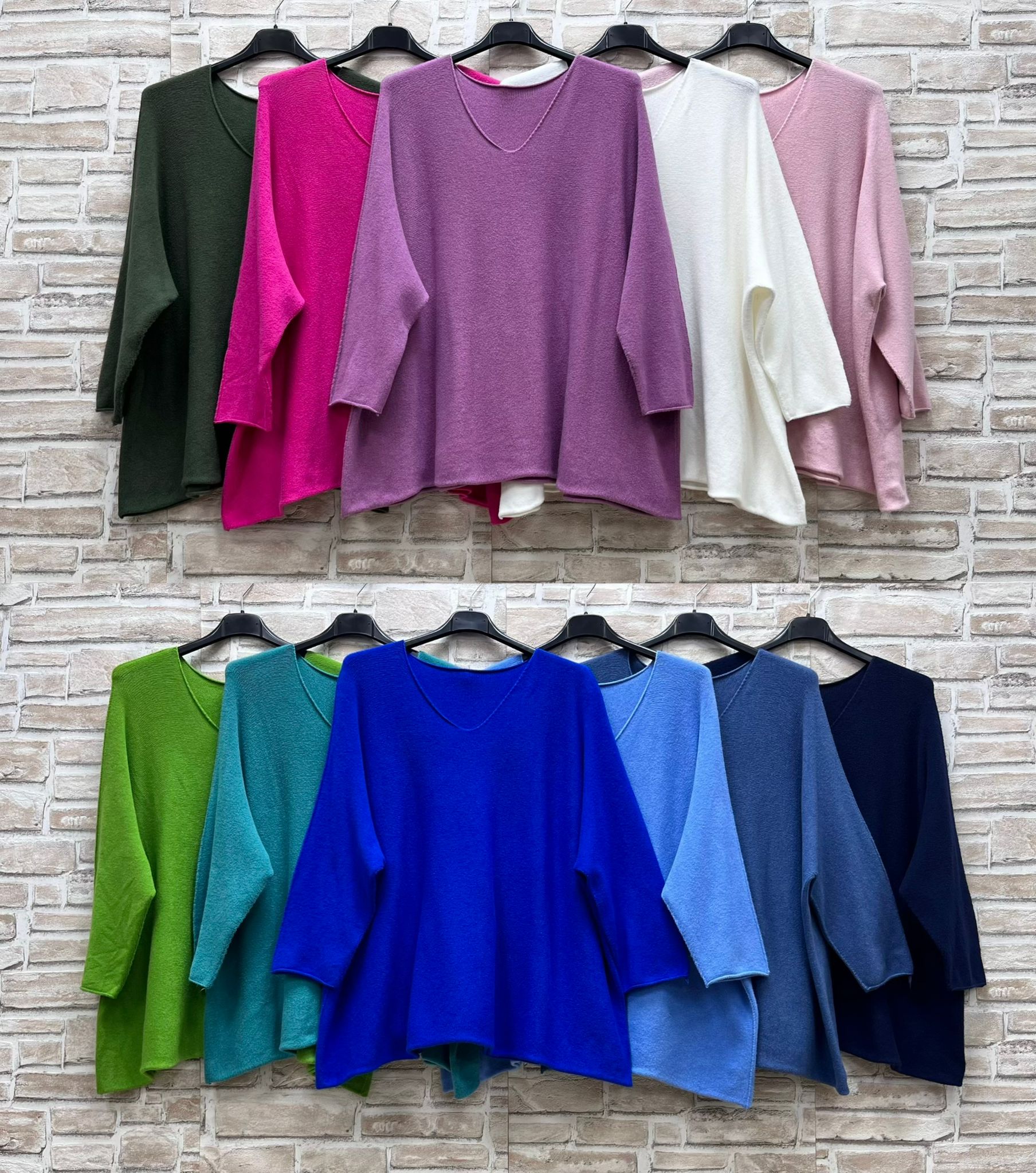 Maxi maglia scollo V curvy