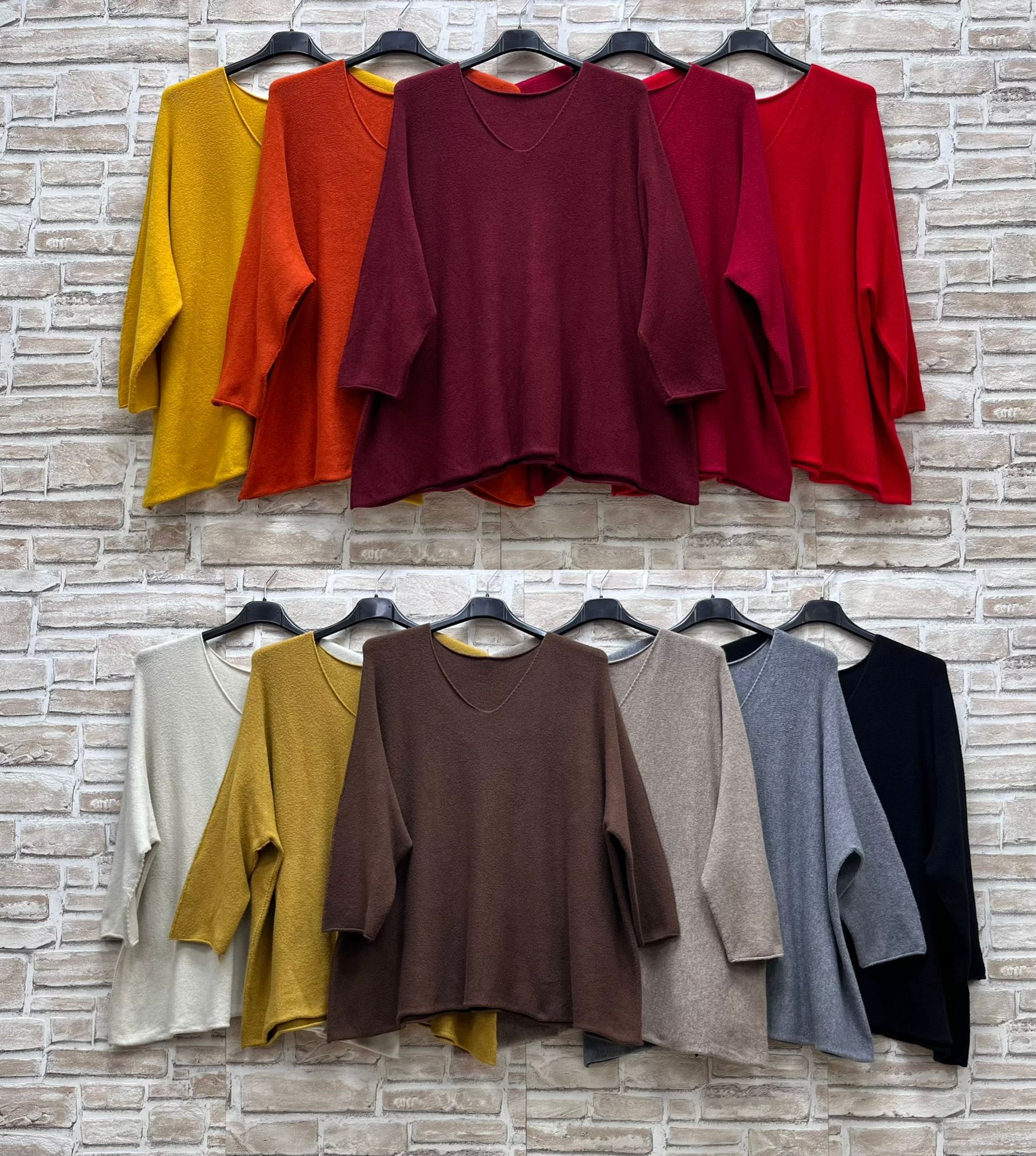 Maxi maglia scollo V curvy