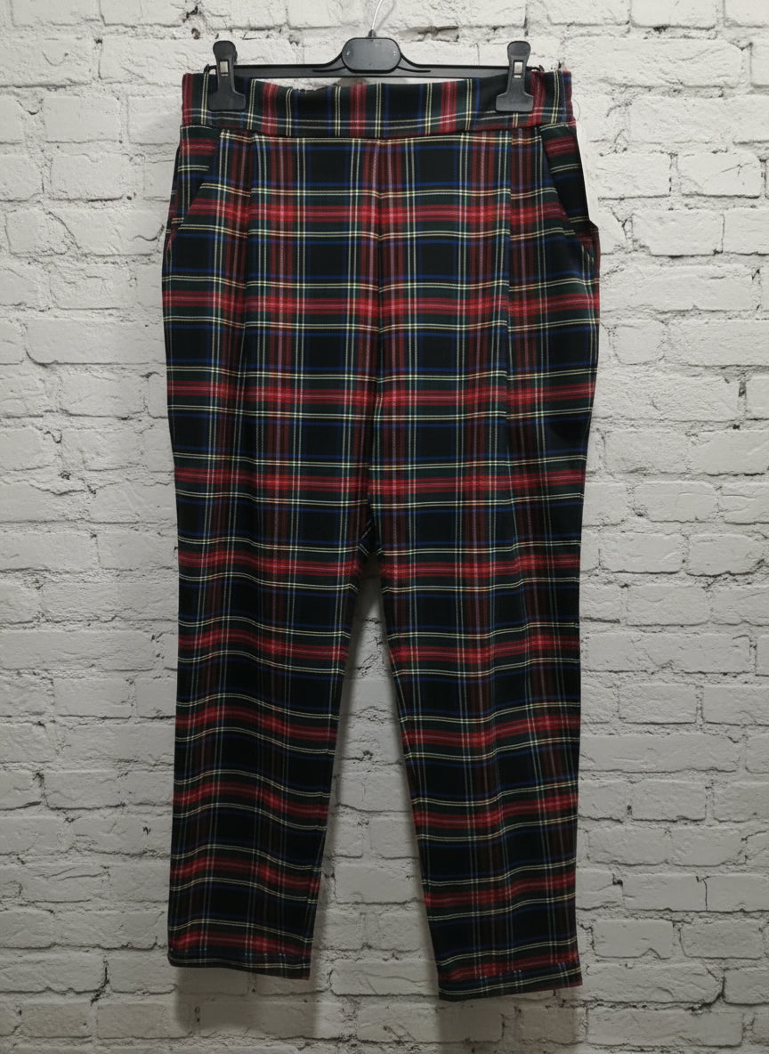 Pantalone tartan natalizio curvy