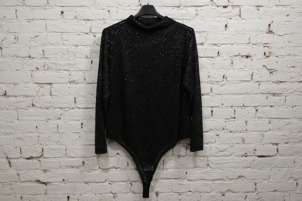 Body elasticizzato in pizzo curvy