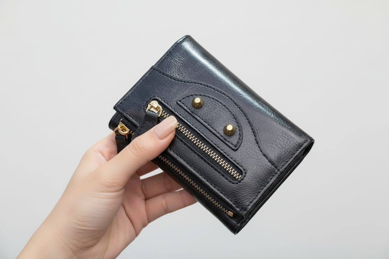 Portafoglio ecopelle donna effetto sauvage