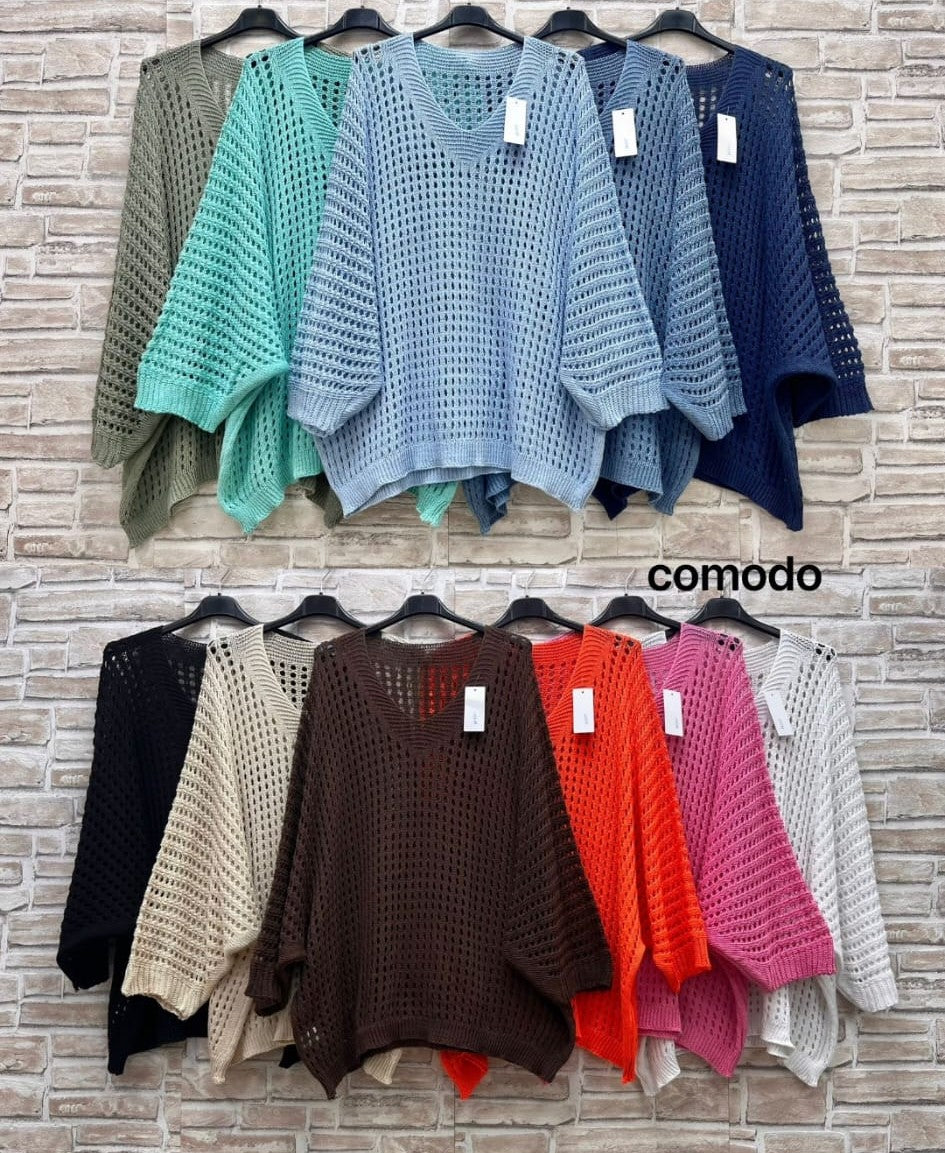 Maxi maglia rete curvy
