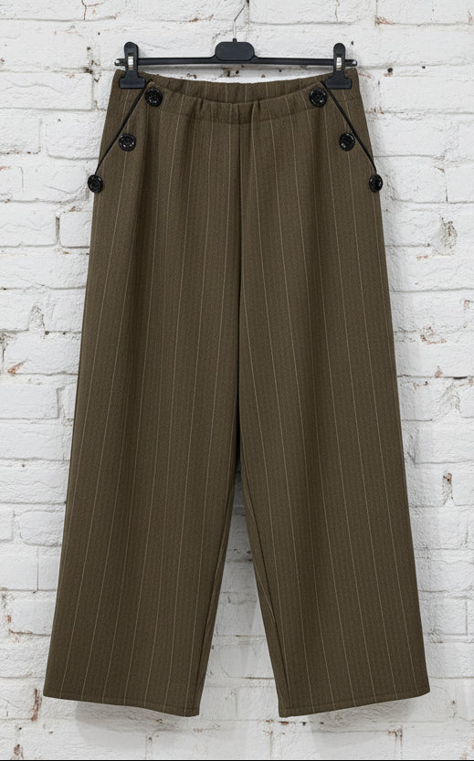 Maxi pantalone tre bottoni curvy