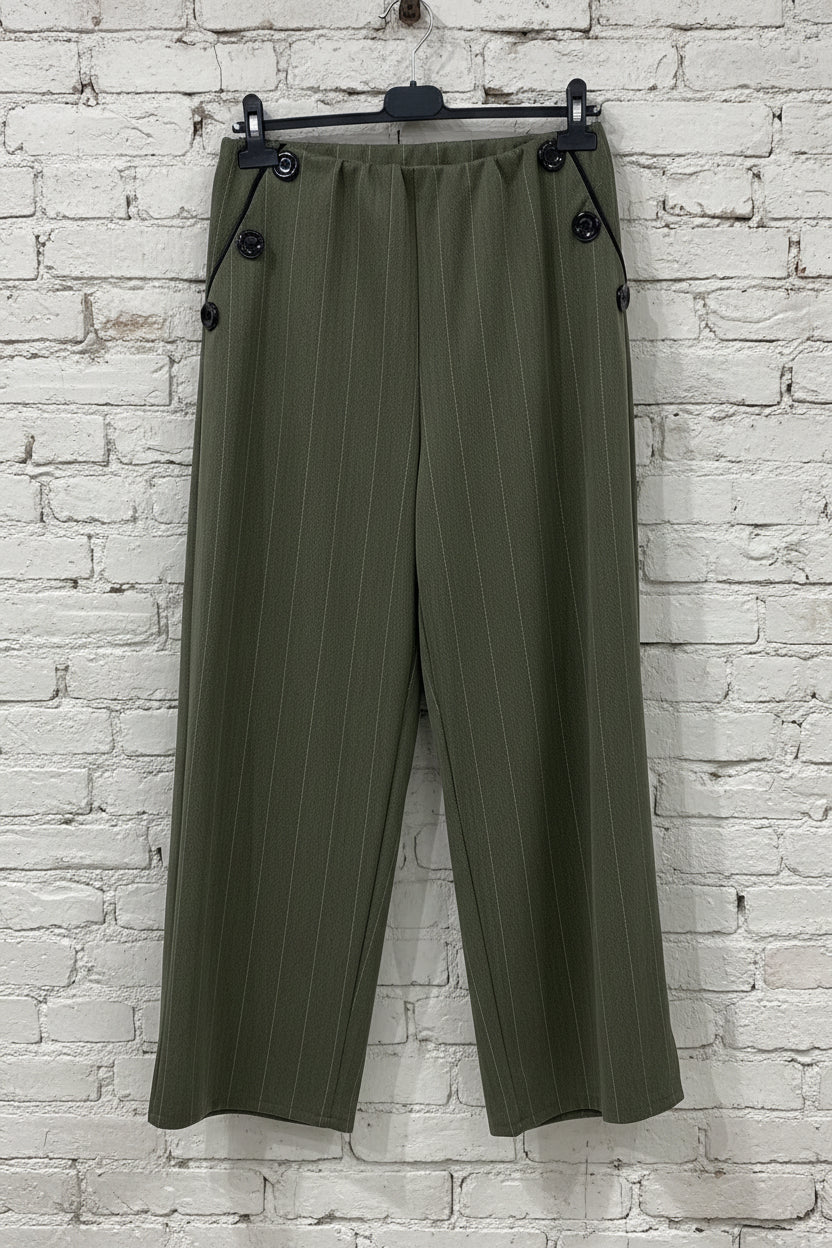 Maxi pantalone tre bottoni curvy