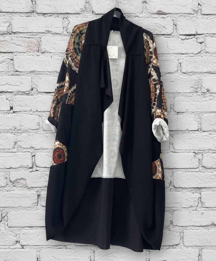 Maxi spolverino fantasia curvy