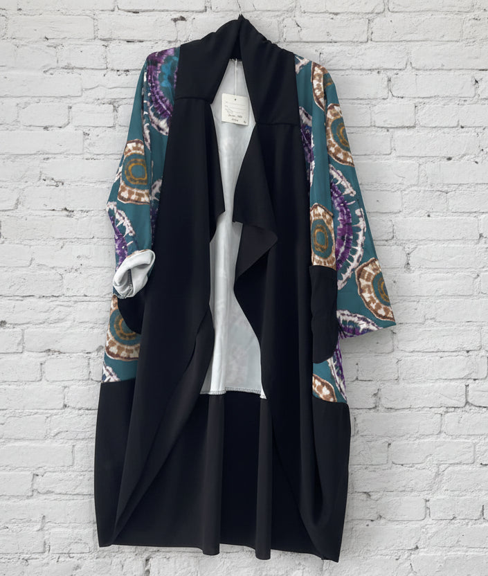 Maxi spolverino fantasia curvy