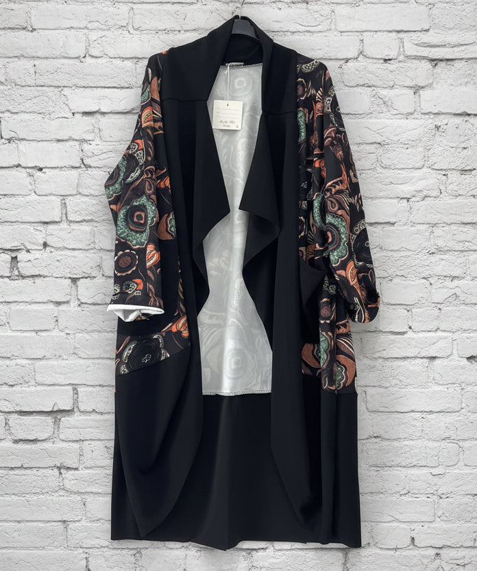 Maxi spolverino fantasia curvy