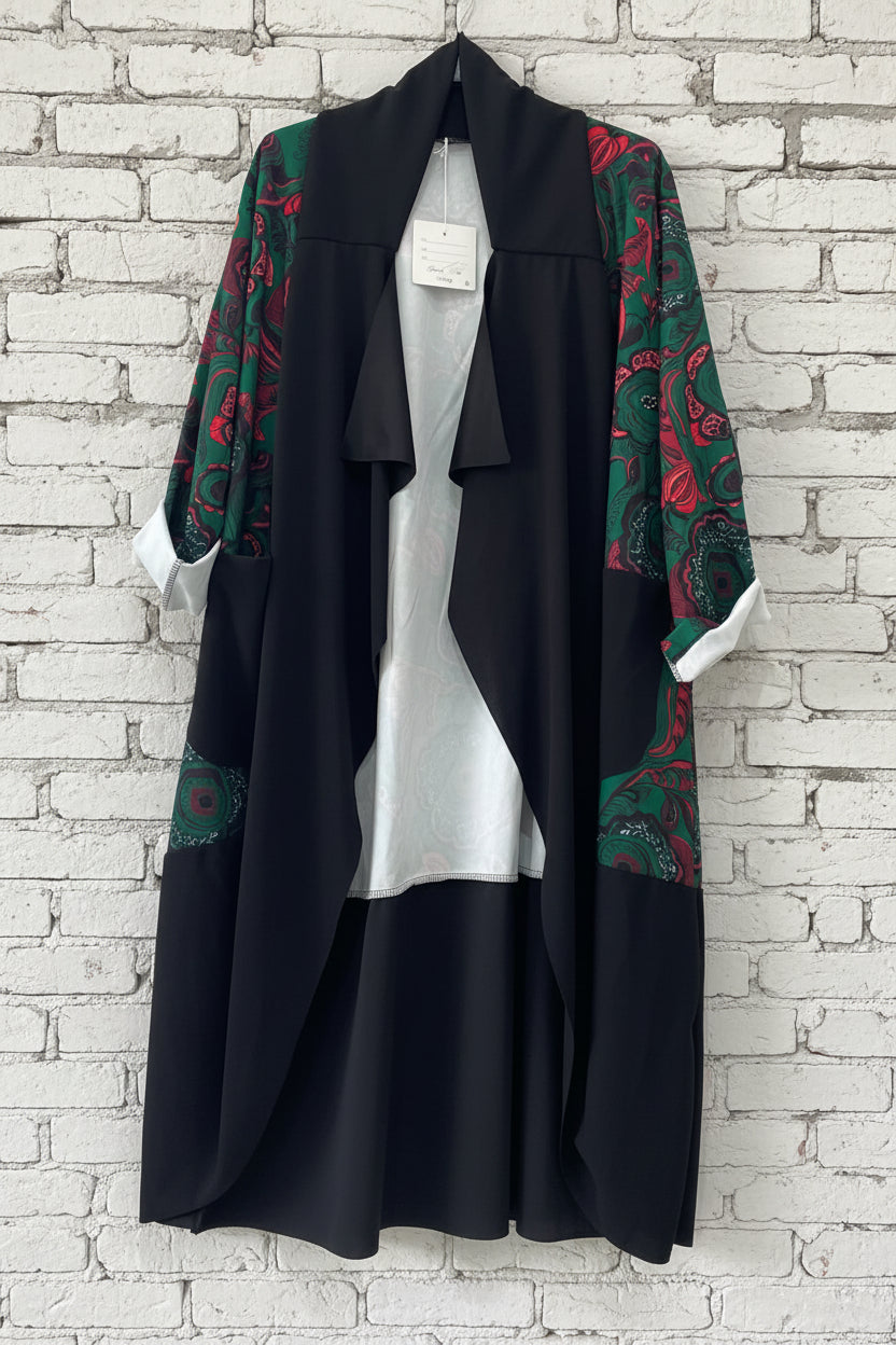 Maxi spolverino fantasia curvy