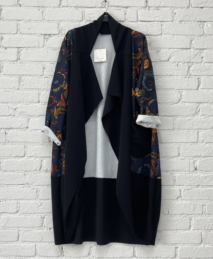 Maxi spolverino fantasia curvy