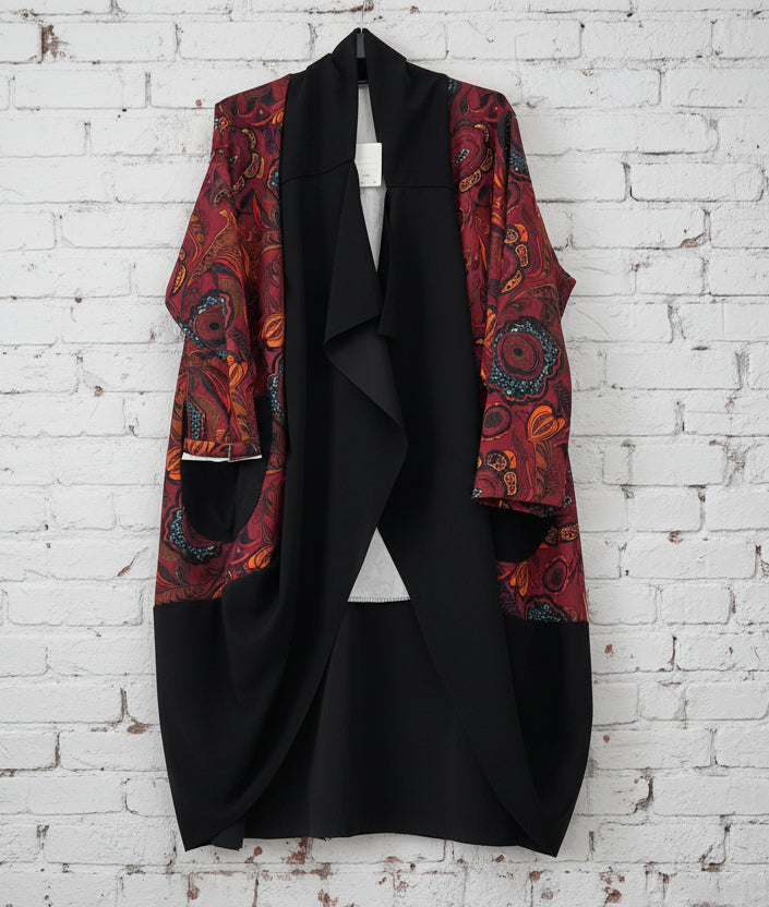 Maxi spolverino fantasia curvy