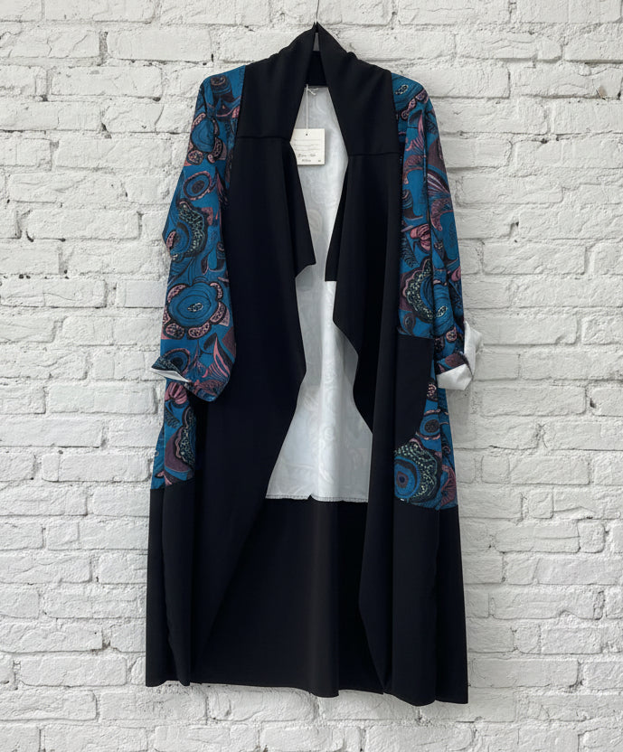 Maxi spolverino fantasia curvy