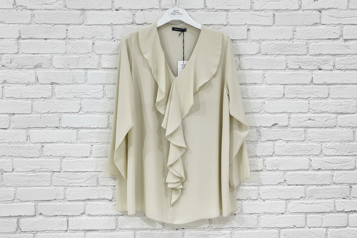 Maxi maglia drappeggio curvy