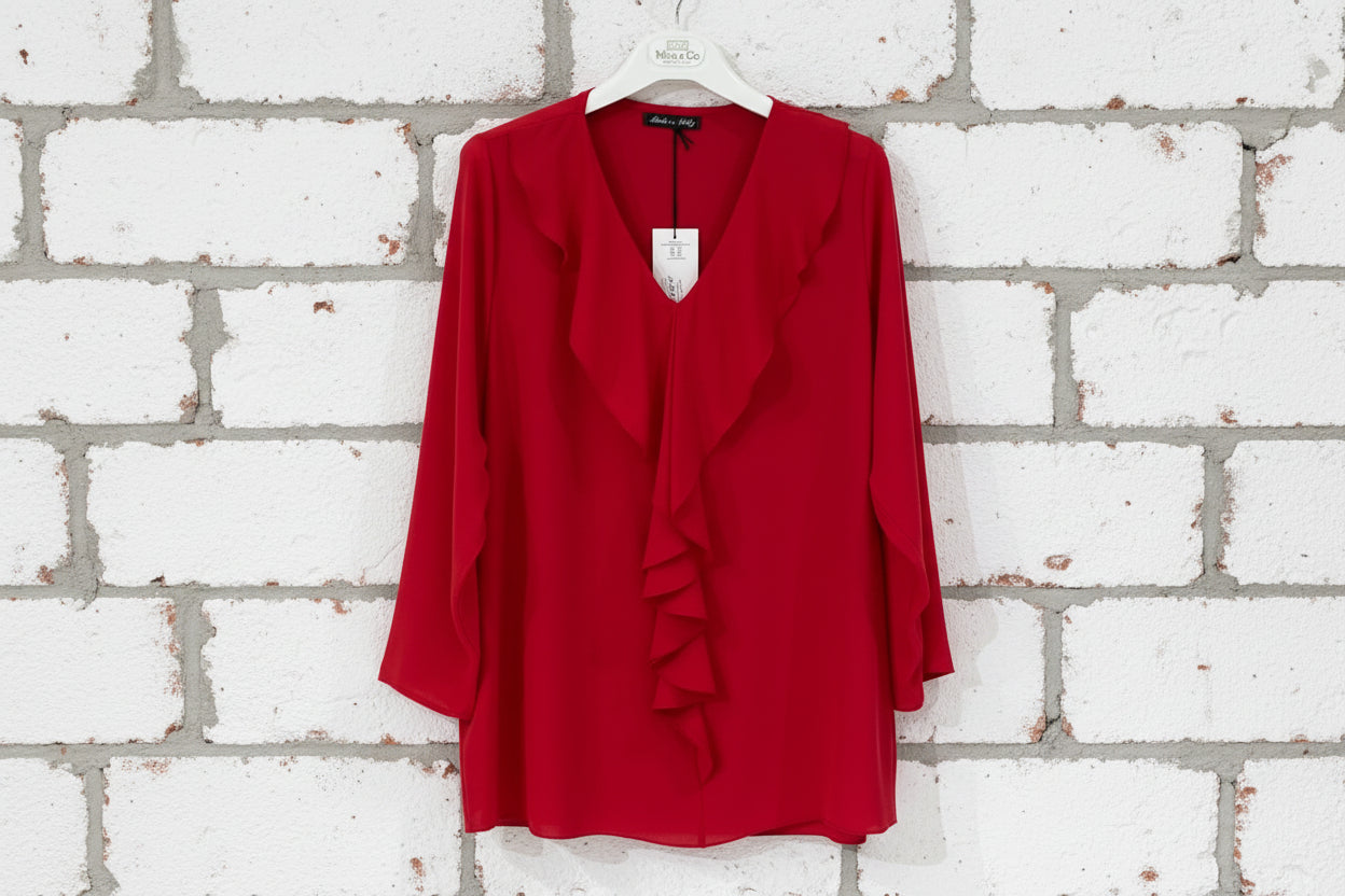 Maxi maglia drappeggio curvy